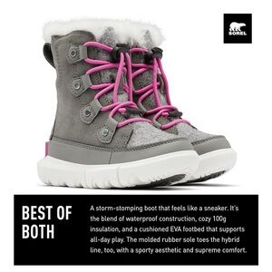 Youth Sorel Explorer Lace youth size 3
